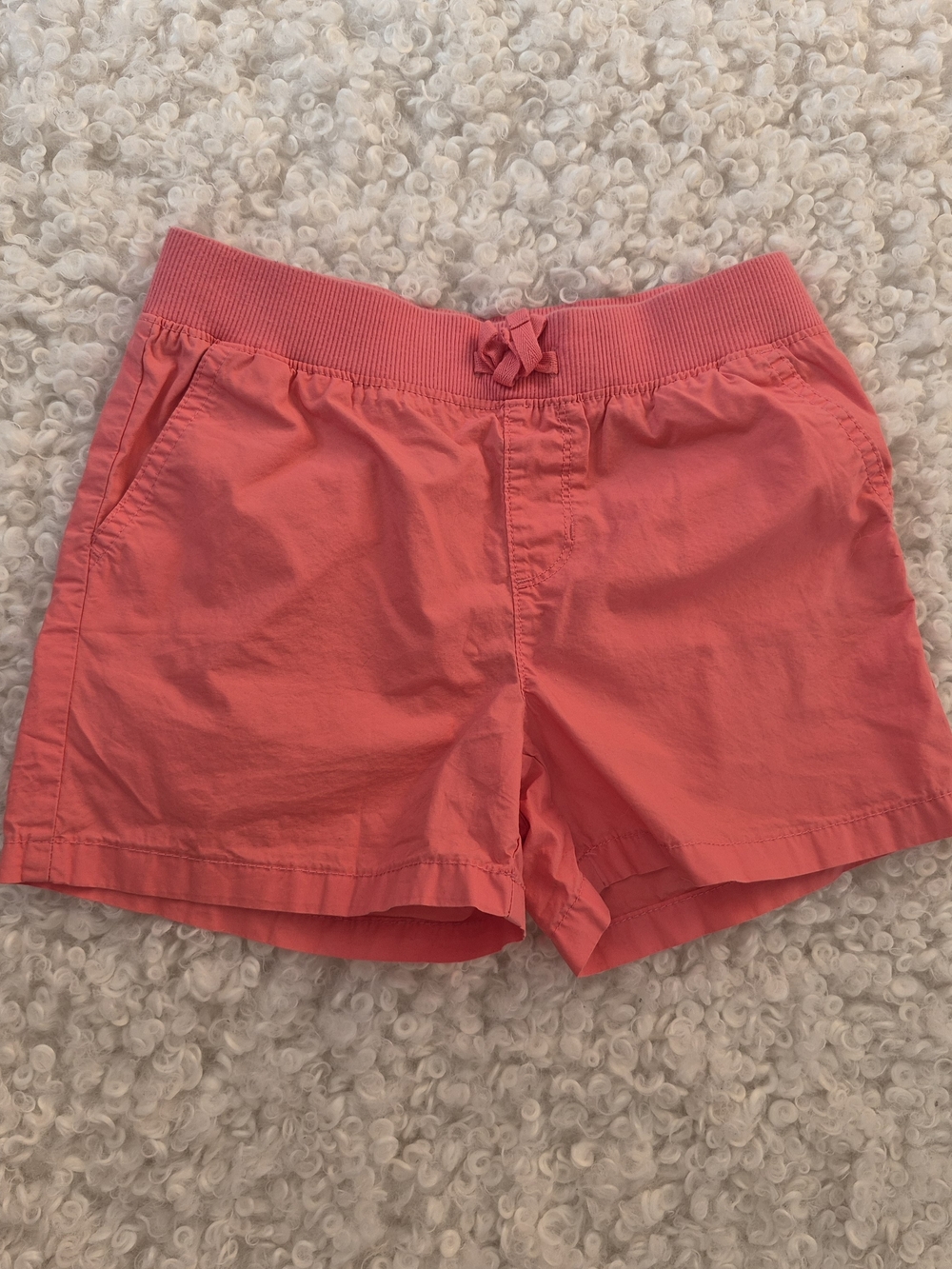 The Children's Place Girl Coral Pink Shorts Elastic Waist Casual 10